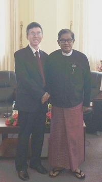 驻缅甸大使杨厚兰辞行拜会缅甸民族院副议长妙年