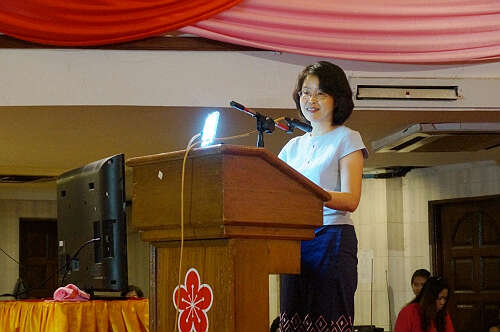 驻缅大使夫人王雪鸿在三八国际妇女节庆祝活动上的讲话