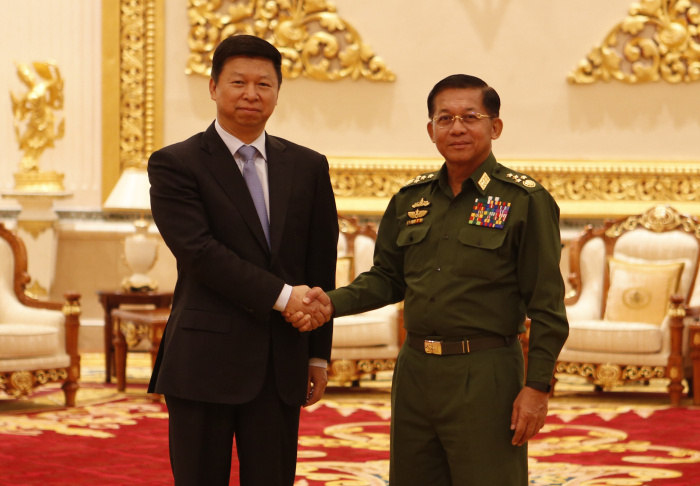 缅甸国防军总司令敏昂莱会见中联部部长宋涛