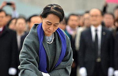 昂山素季承诺缅甸政府将努力解决若开邦问题