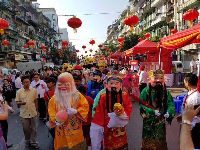 2017年缅甸仰光华人欢度春节（二）欢歌载舞 共度佳节