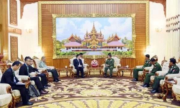 中国国防科总工程师访问缅甸 与缅甸三军总司令会晤