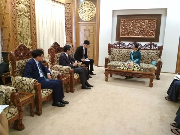 中国外交部亚洲事务特使孙国祥特使访问缅甸
