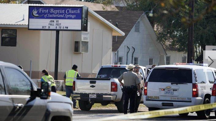 美国得州一所教堂发生枪击事件 至少26人死亡