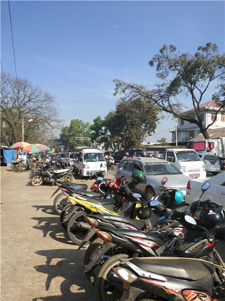 缅甸中部城镇（眉苗）菜市场，中文交流买菜无压力
