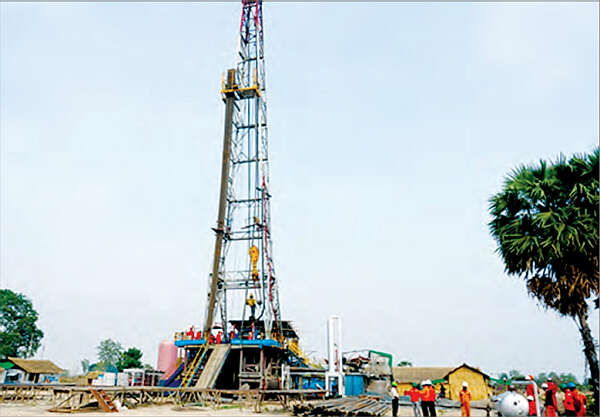 苗旺油田第172号油井日产原油100桶