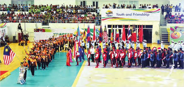 第19届东南亚大学生运动会在缅甸隆重举行
