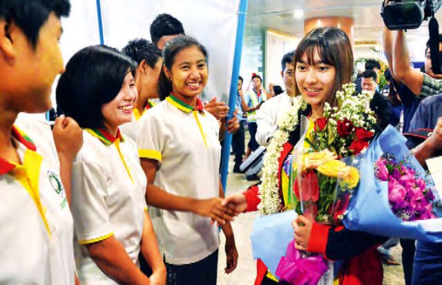 缅甸羽坛女将满载荣誉而归