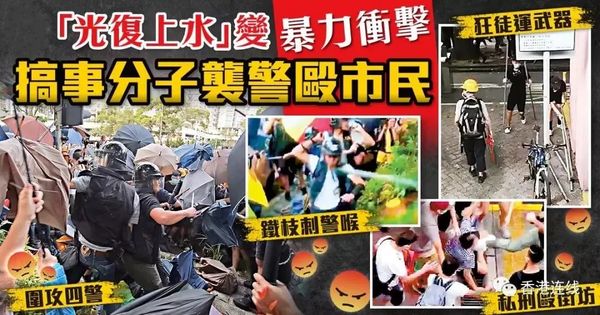 钳断手指、铁枝刺喉、百人殴警！暴力行动何时休？