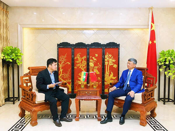 驻缅甸大使陈海接受缅甸天网电视台One News频道专访