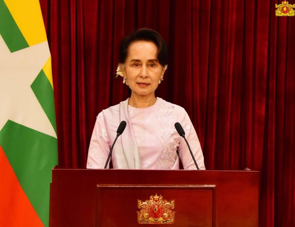 国务资政杜昂山素季向全国发布有关新冠肺炎防疫工作的演说