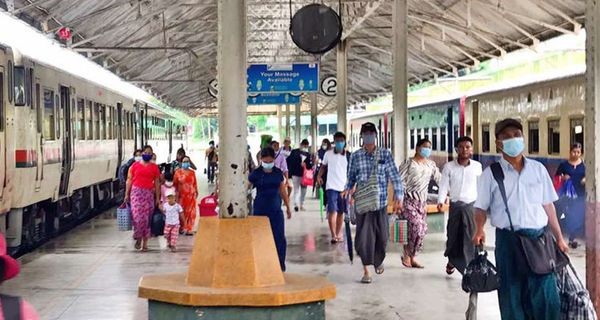 从今日起勃固-仰光RBE列车恢复行驶