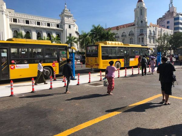 仰光执行禁足两周后YBS乘客日流量回升