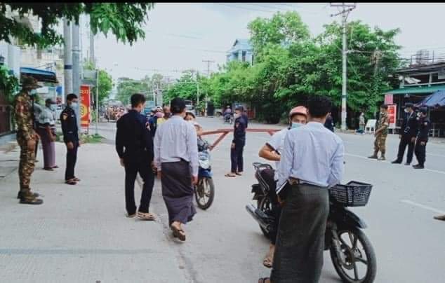 为控制疫情曼德勒实施居家隔离令的县区开始限时出行