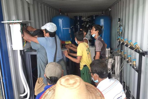 兴实达专区首家制氧厂开始试生产