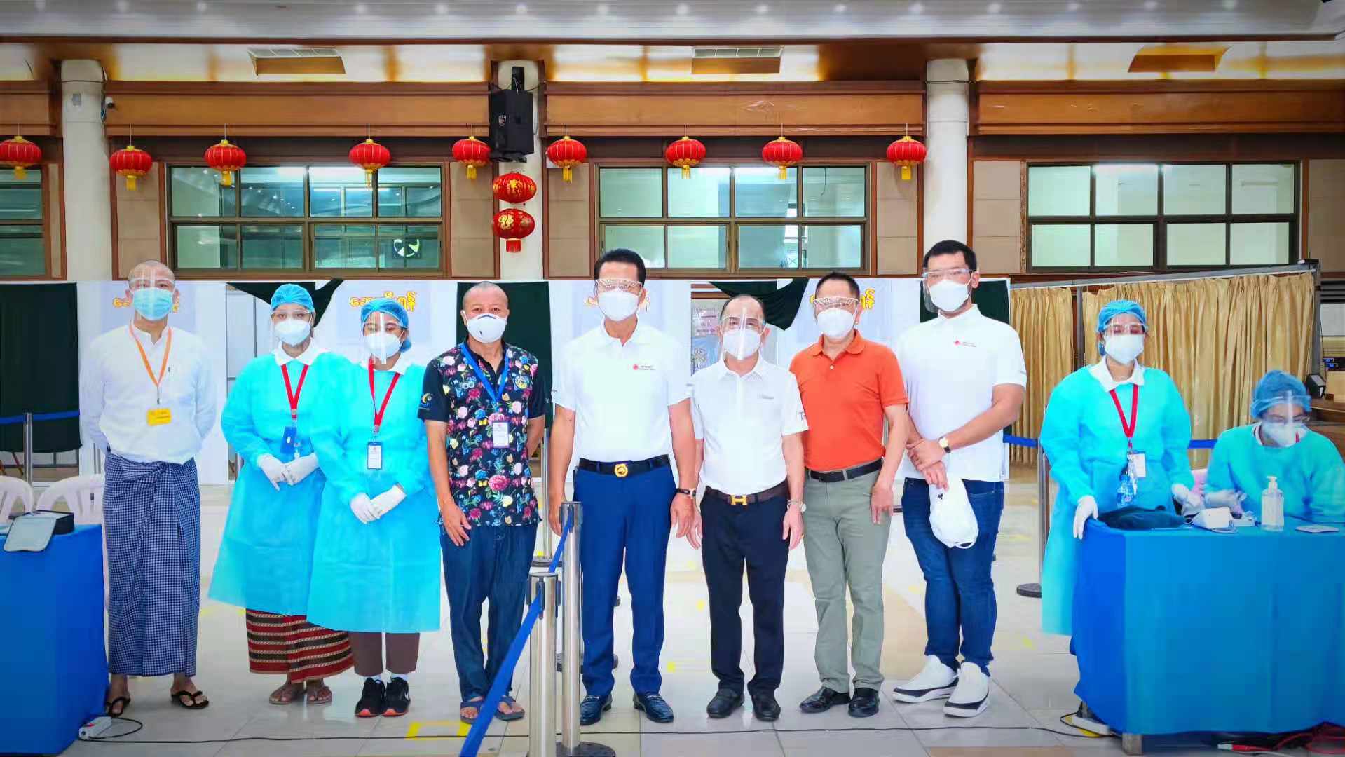 仰光云南会馆接种新冠肺炎疫苗今天启动