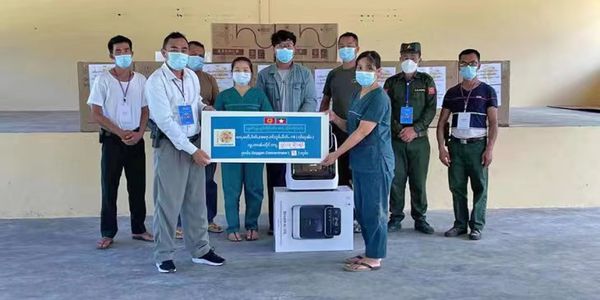 掸邦进步党/北掸邦军（SSPP/SSA）向掸邦医院捐赠氧气机