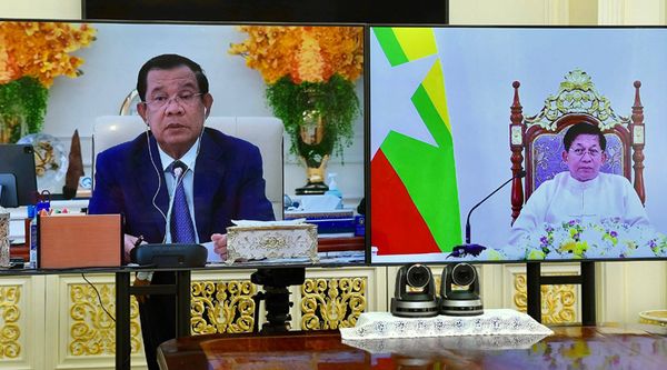 东盟轮值主席洪森首相表示已放弃解决缅甸问题的努力