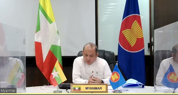 缅甸常任秘书长在内比都出席东盟高官视频会