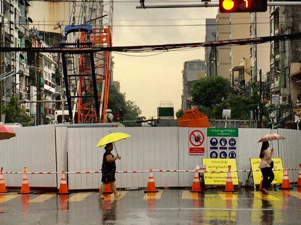 为安装达拉大桥仰光一侧的引桥，4月9日至18日将封闭部分道路