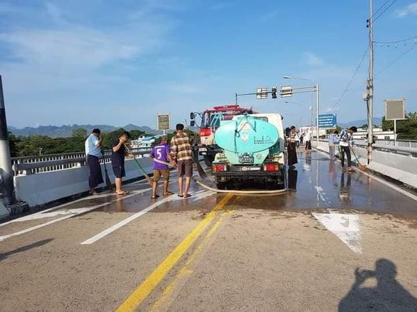 关闭两年多的妙瓦底-湄索1号友谊大桥即将重新开放