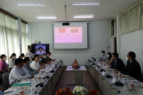 驻缅甸使馆实地考察缅甸澜湄基金科技项目