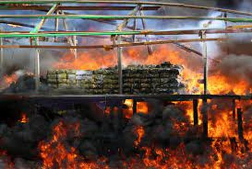 缅甸销毁大量毒品及易制毒化学物品