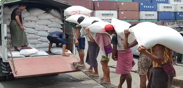 2022年12月份缅甸向国外出口大米碎米22多万吨
