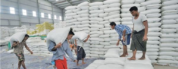 缅甸在9月份第二周向国外出口了大米2万多吨