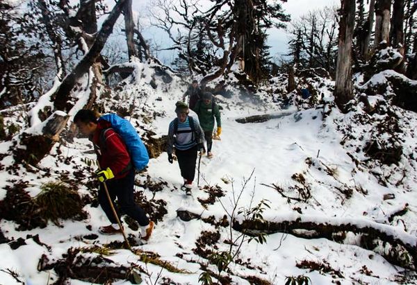 已有50名旅客预约将攀登克钦邦内的著名冰山雪山