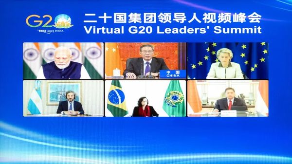 李强出席二十国集团领导人视频峰会并发表讲话