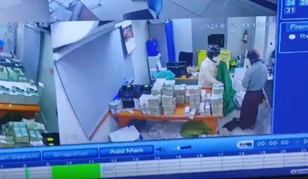 曼德勒市一家甘普萨银行分行被抢劫 2亿缅币