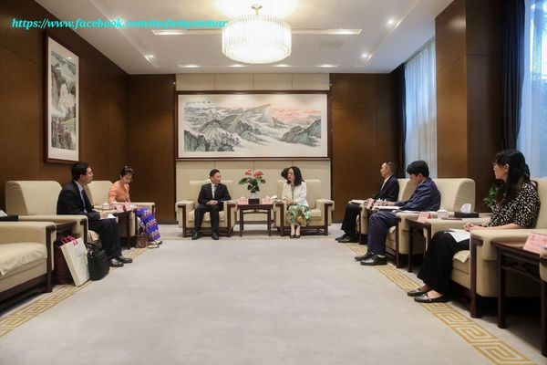 缅甸总领事分别会见四川省外事办主任和重庆市口岸物流办公室主任