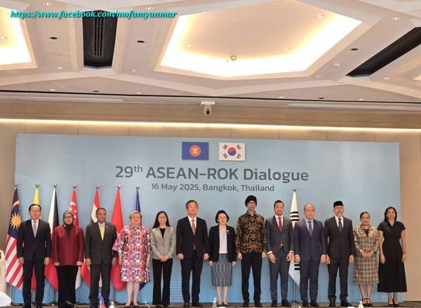 缅甸驻泰国大使吴佐佐梭出席第29届东盟-韩国对话会