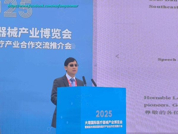 缅甸驻昆明总领事参加2025年大理国际医疗器械产业博览会