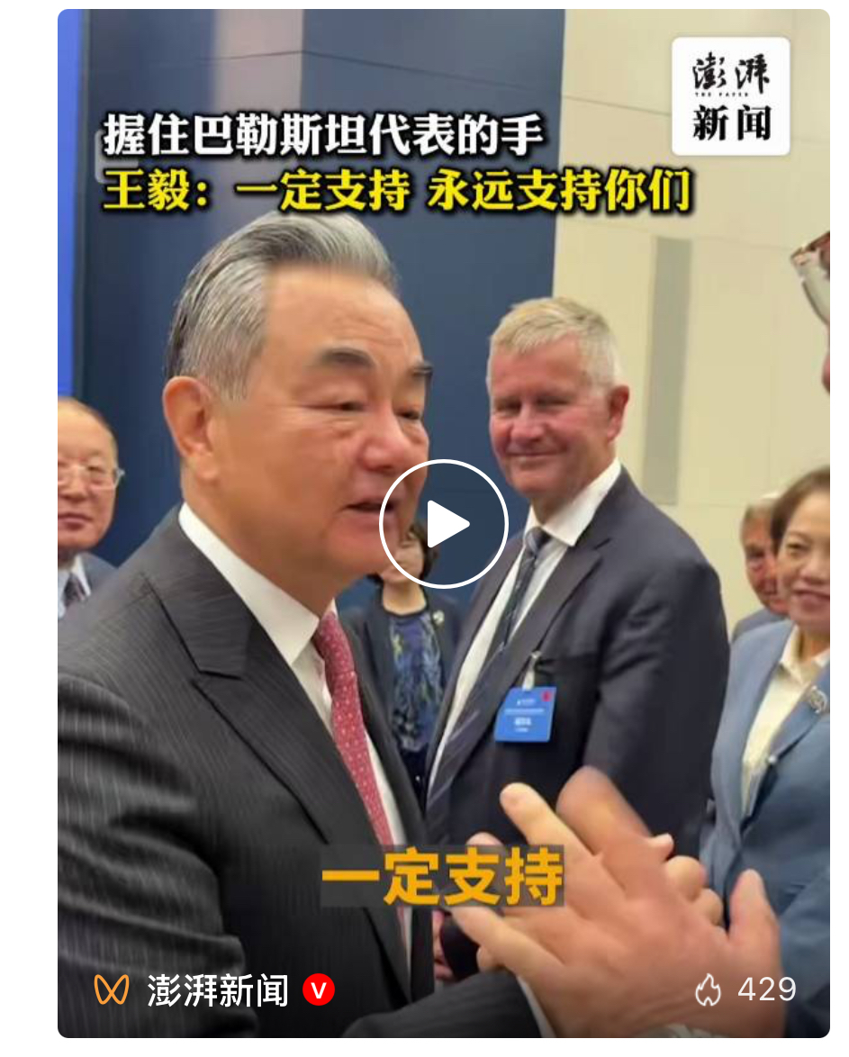 王毅：一定支持，永远支持你们