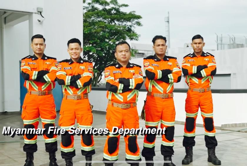 缅甸消防部队新加坡国际大赛表现卓越 勇夺一金一铜为国争光