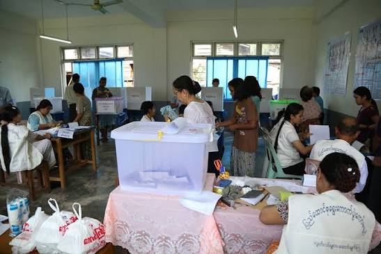 2025年缅甸全国大选第一阶段在全国102个县区内举行