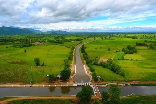 曼德勒省皎勃东县区鸡冠山水坝开始为夏作物提供农业用水