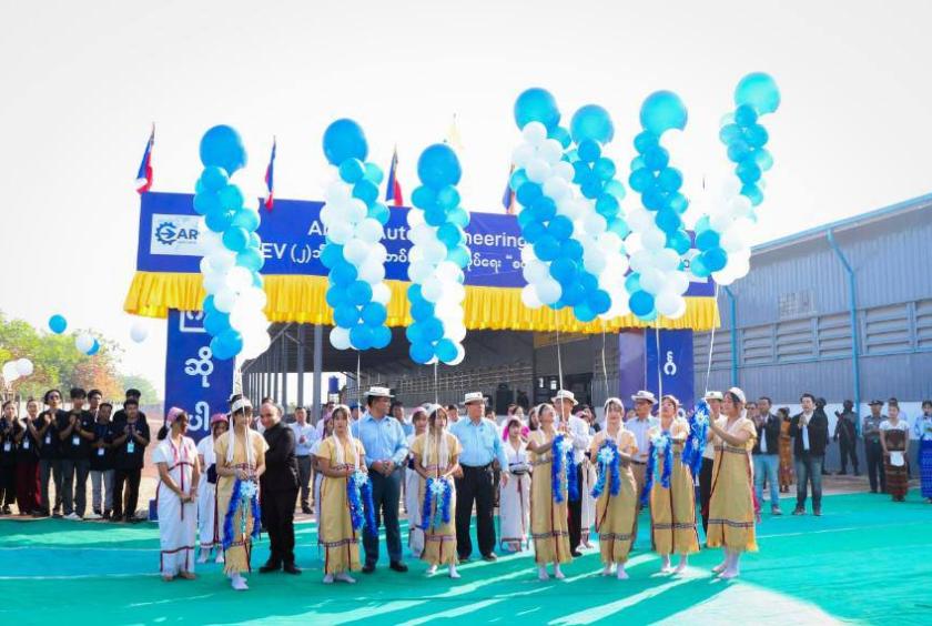 缅甸首家印度品牌SKD电动两轮及三轮车工厂在克伦邦正式投产