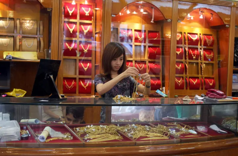 缅甸禁止黄金及含金首饰在线直播销售